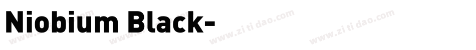 Niobium Black字体转换